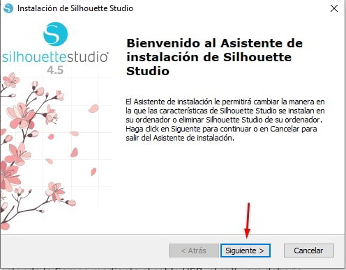 instalacion silhouette studio, instalacion silhouette, cameo 5